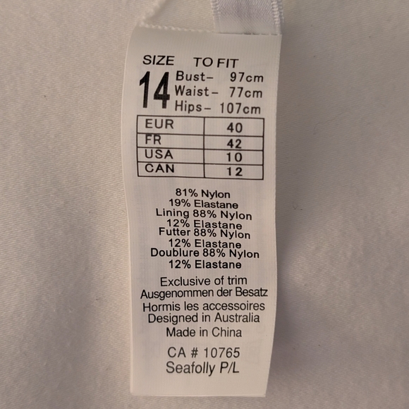 SEAFOLLY Triangle Bikini Top + Bottom in Mint Green Size 10 Brand New - Picture 13 of 13